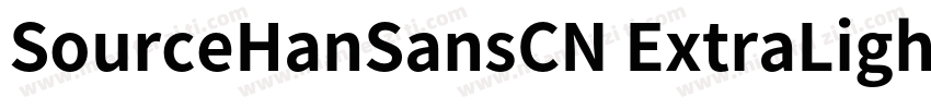 SourceHanSansCN ExtraLight GBpc EUC字体转换